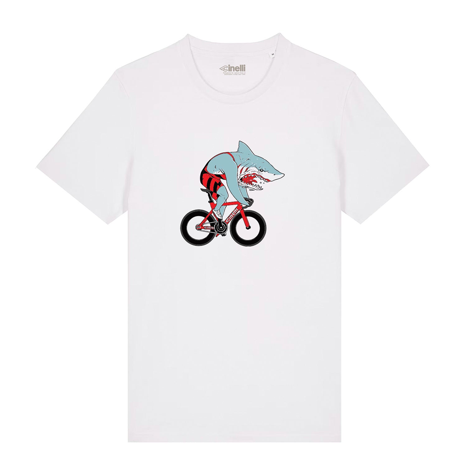 Cinelli Sam Turner Shark T-Shirt - XL - White
