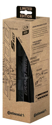 Continental Grand Prix 5000S Tubeless Ready Tyre Tour De France Version - Foldable Blackchili Compound 2024: Black/Black 700X28C