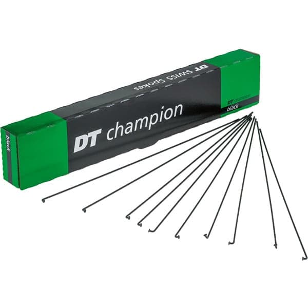 DT Swiss Champion black spokes 14g = 2mm box 500; 272 mm