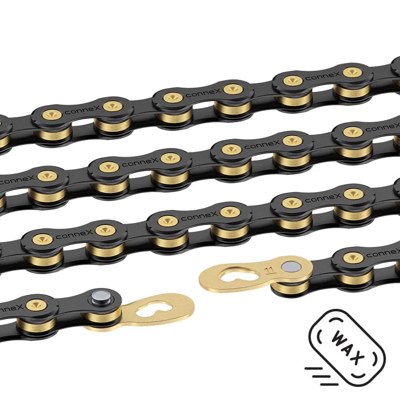Connex 11sB WAX chain 126L 11sp Black/Gold
