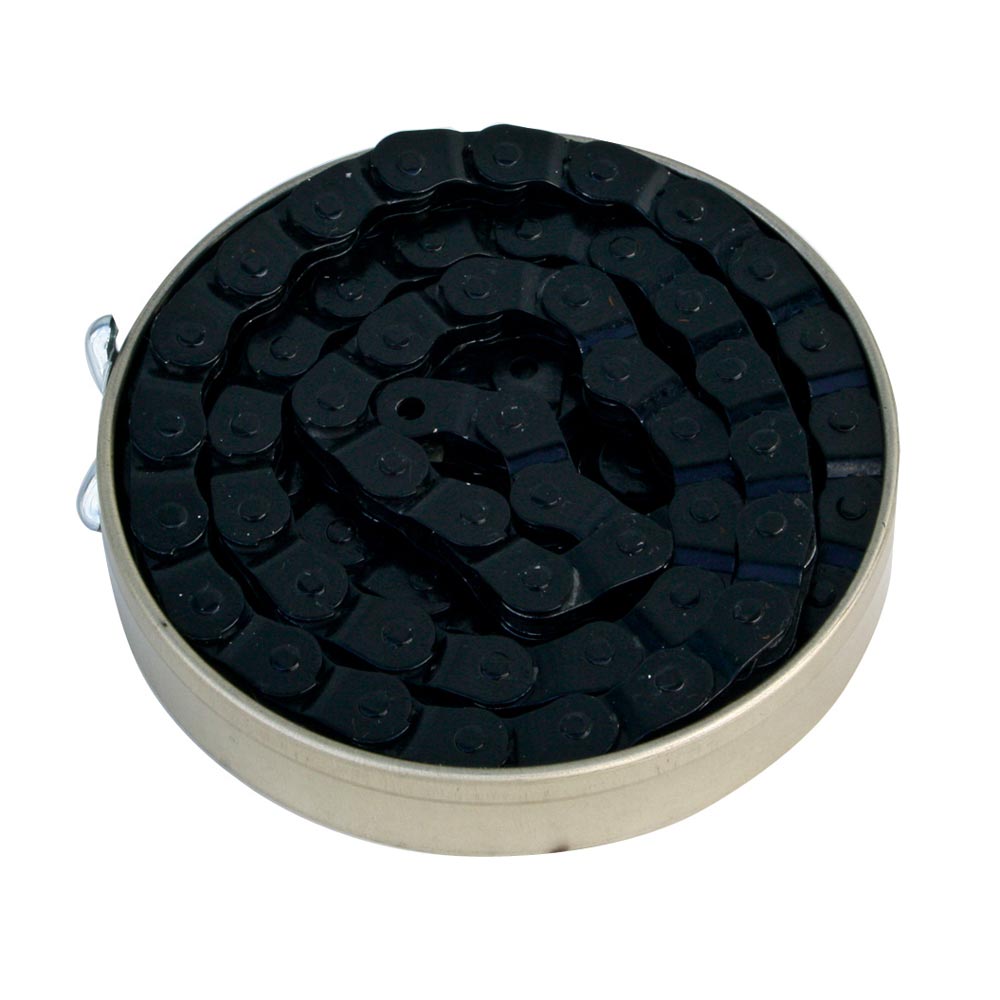 Gusset Components Coloured Slink Chain Black 1/8"