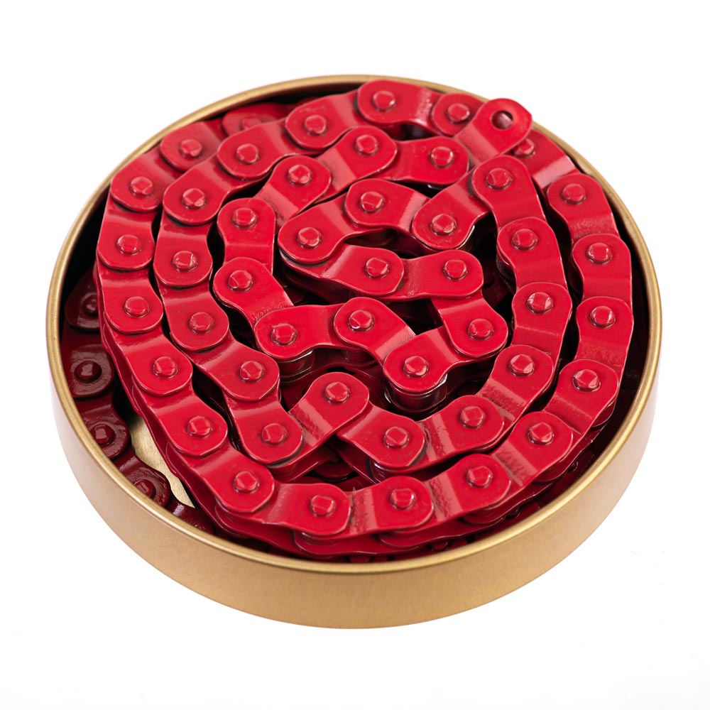 Gusset Components Coloured Slink Chain Red 1/8"