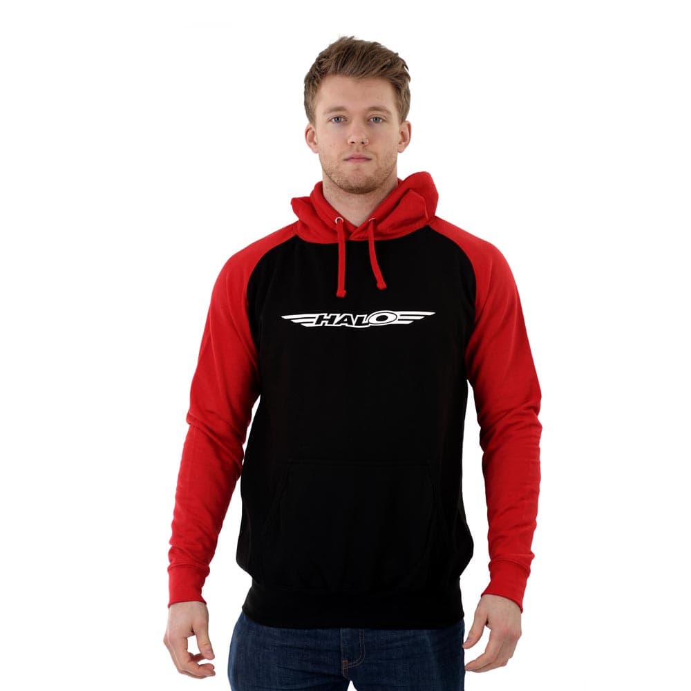Halo Tech Logo Crew Hoodie Black/Red XL