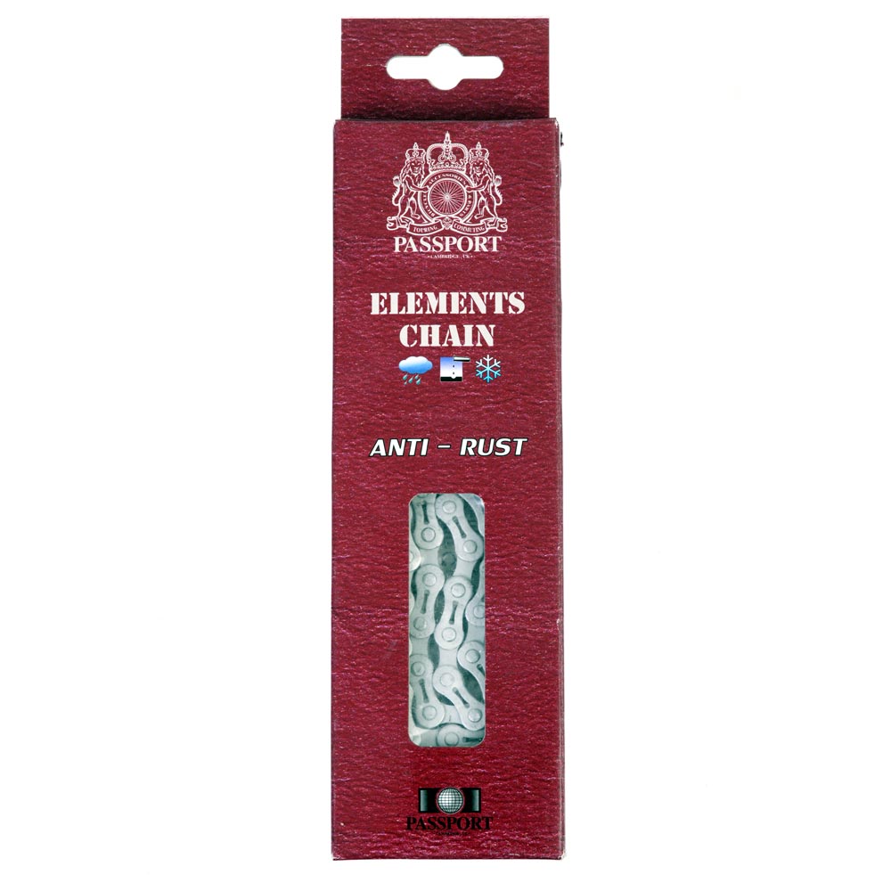 Passport Elements Anti-Rust Chain - Single Speed Silver 1sp