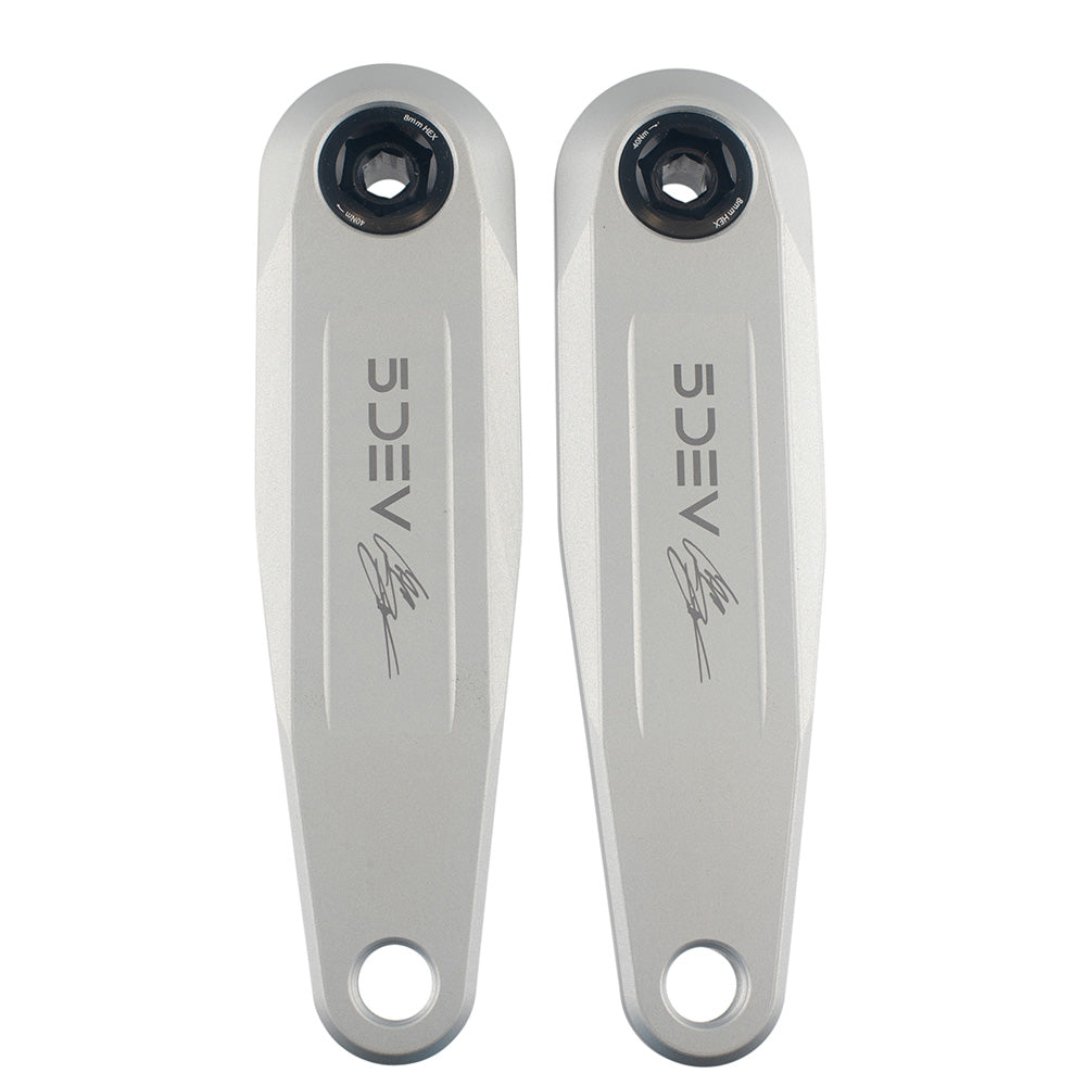 5Dev eBike Zink FR Crankset 150mm Raw Silver