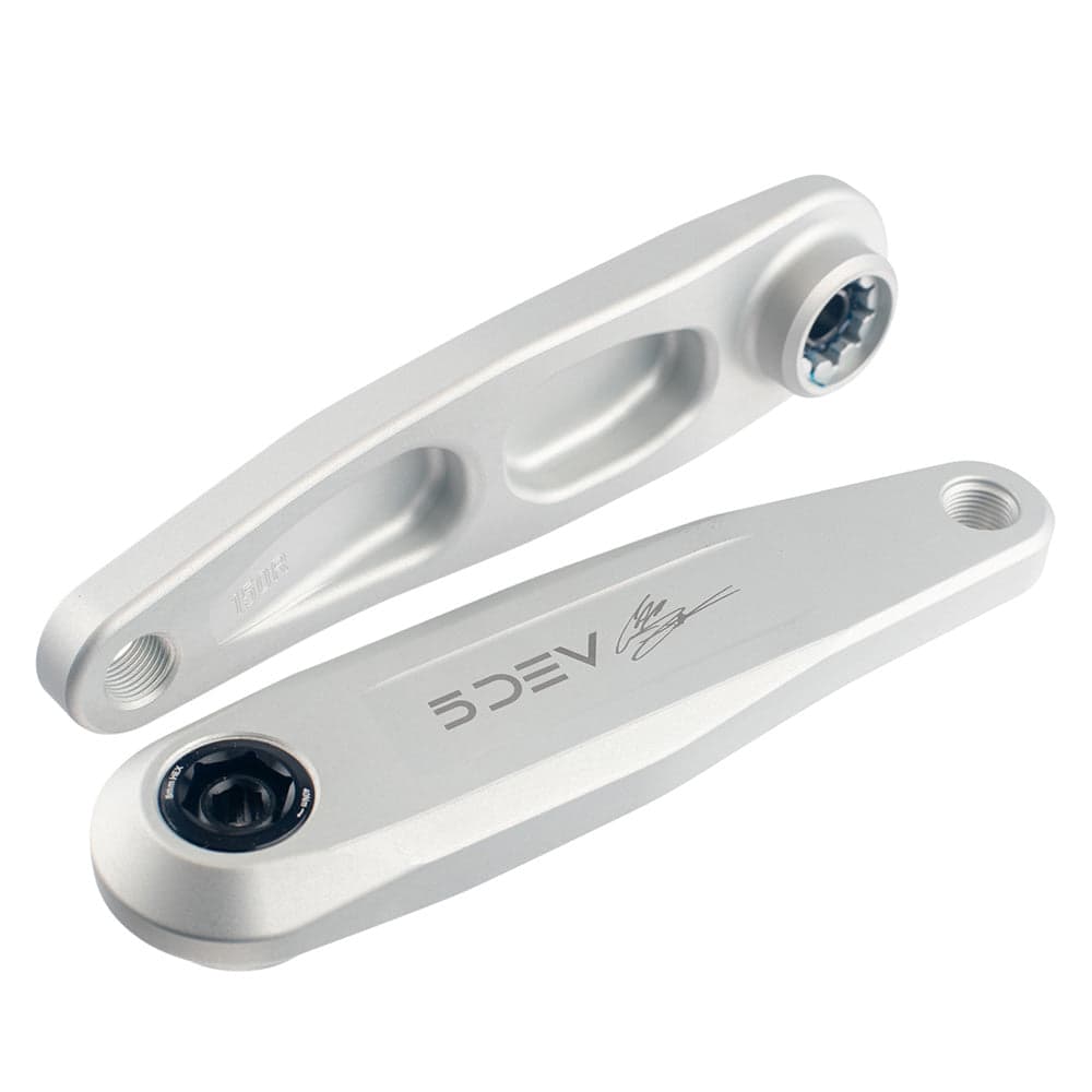 5Dev eBike Zink FR Crankset 150mm Raw Silver