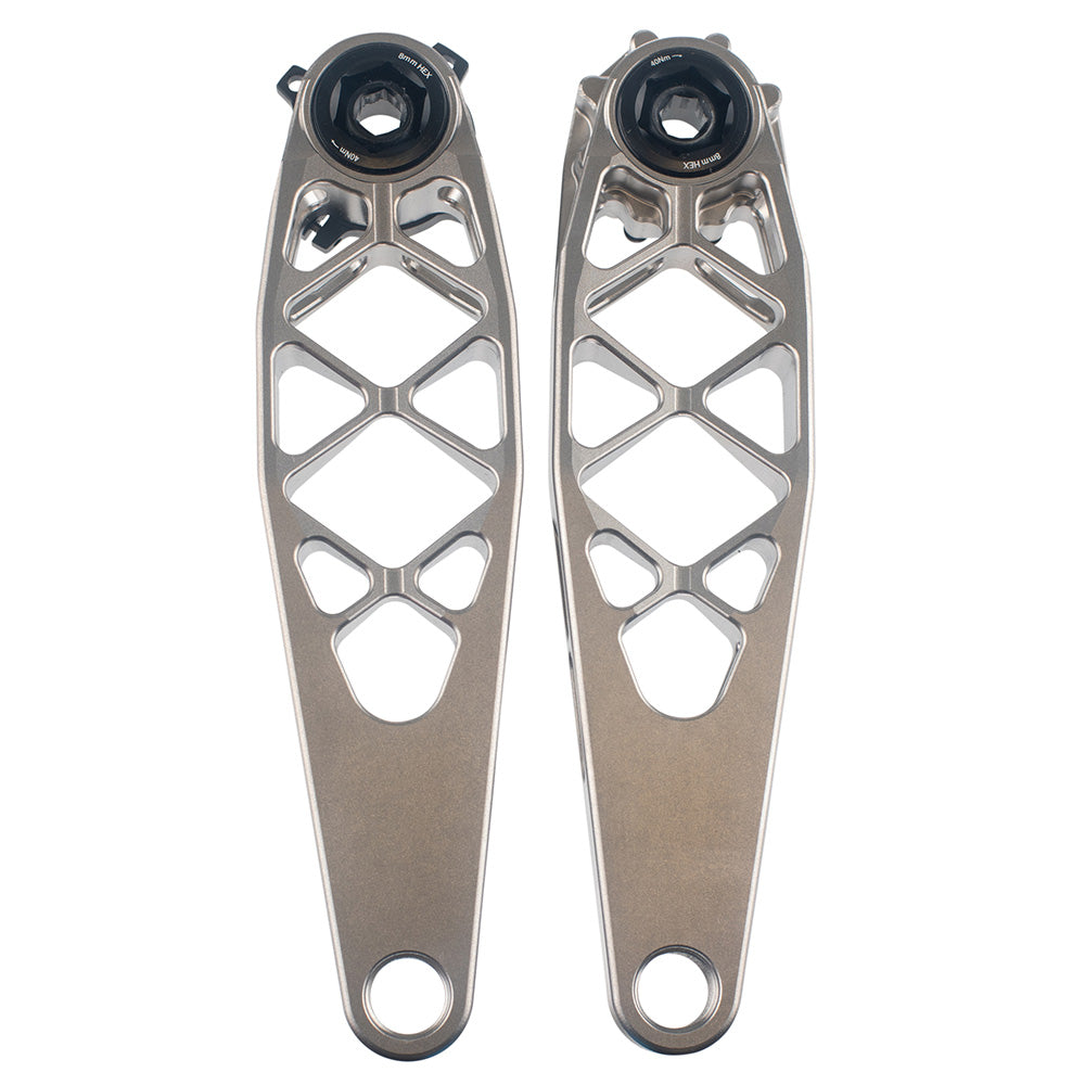 5Dev Titanium MTB Crank Arms 165mm Natural