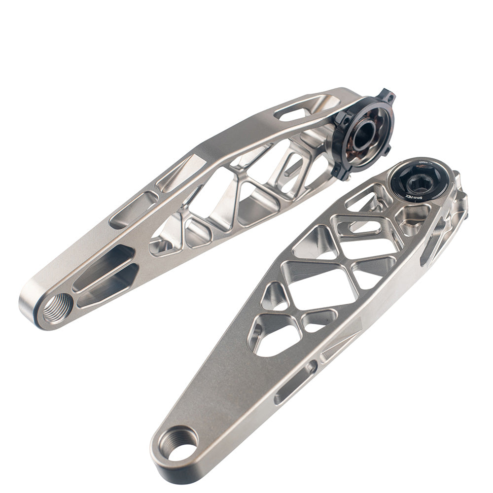 5Dev Titanium MTB Crank Arms 165mm Natural