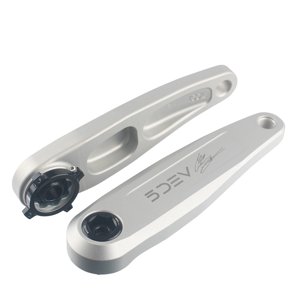 5Dev Zink FR Crank Arms 155mm Raw Silver