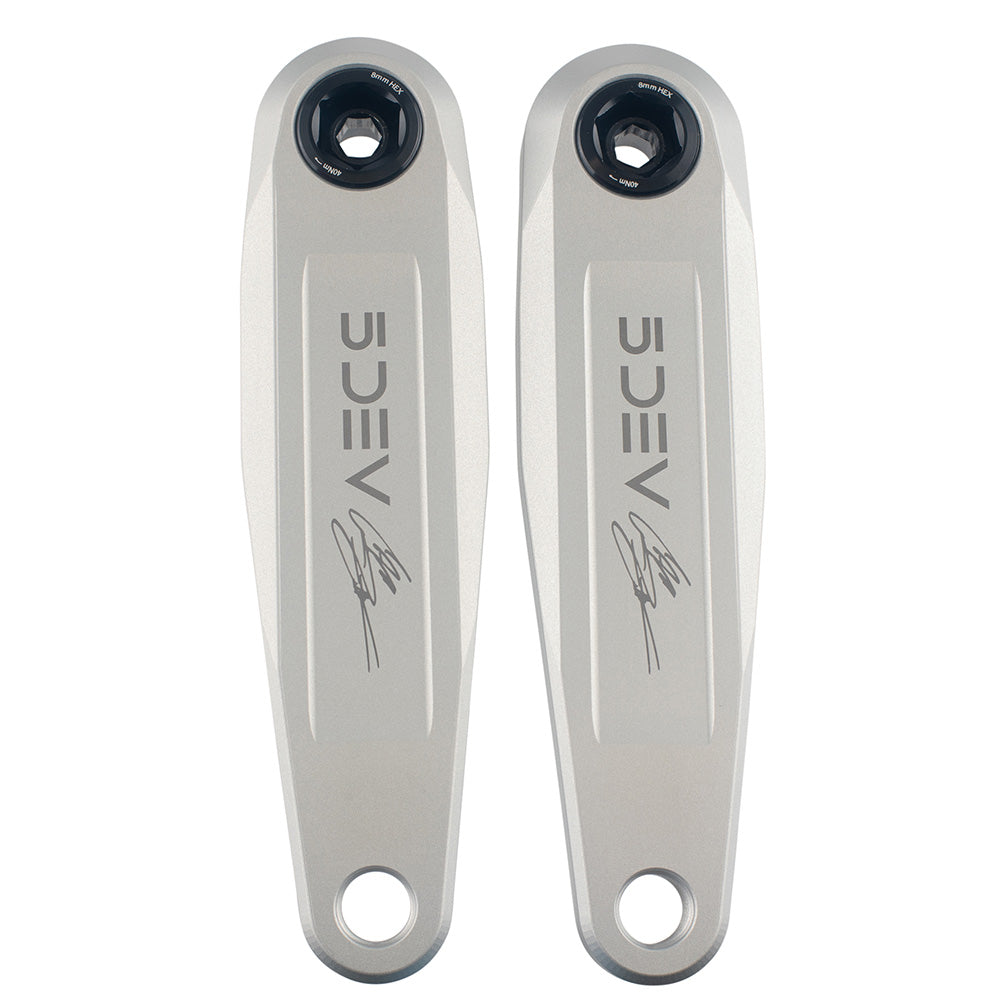 5Dev Zink FR Crank Arms 150mm Raw Silver