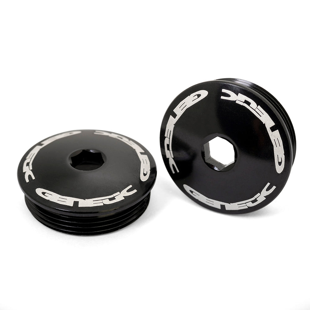 Genetic Heritage Crank Caps Black 5mm