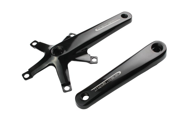 Genetic Tibia Track Cranks Black 175mm