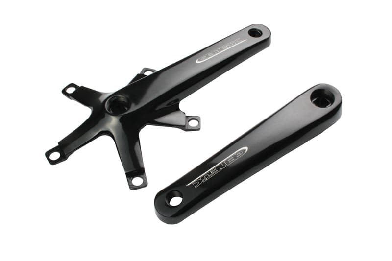 Genetic Tibia Track Cranks Black 175mm
