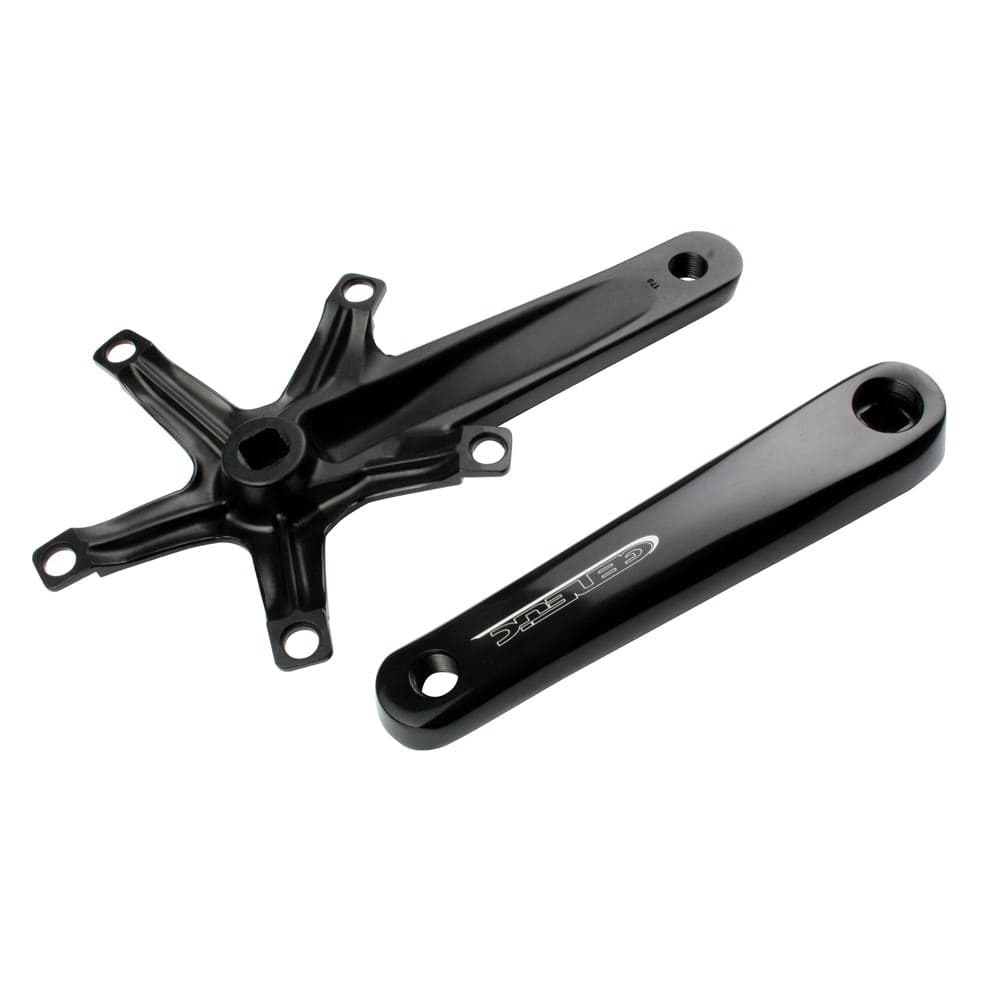 Genetic Tibia Track Cranks Black 165mm