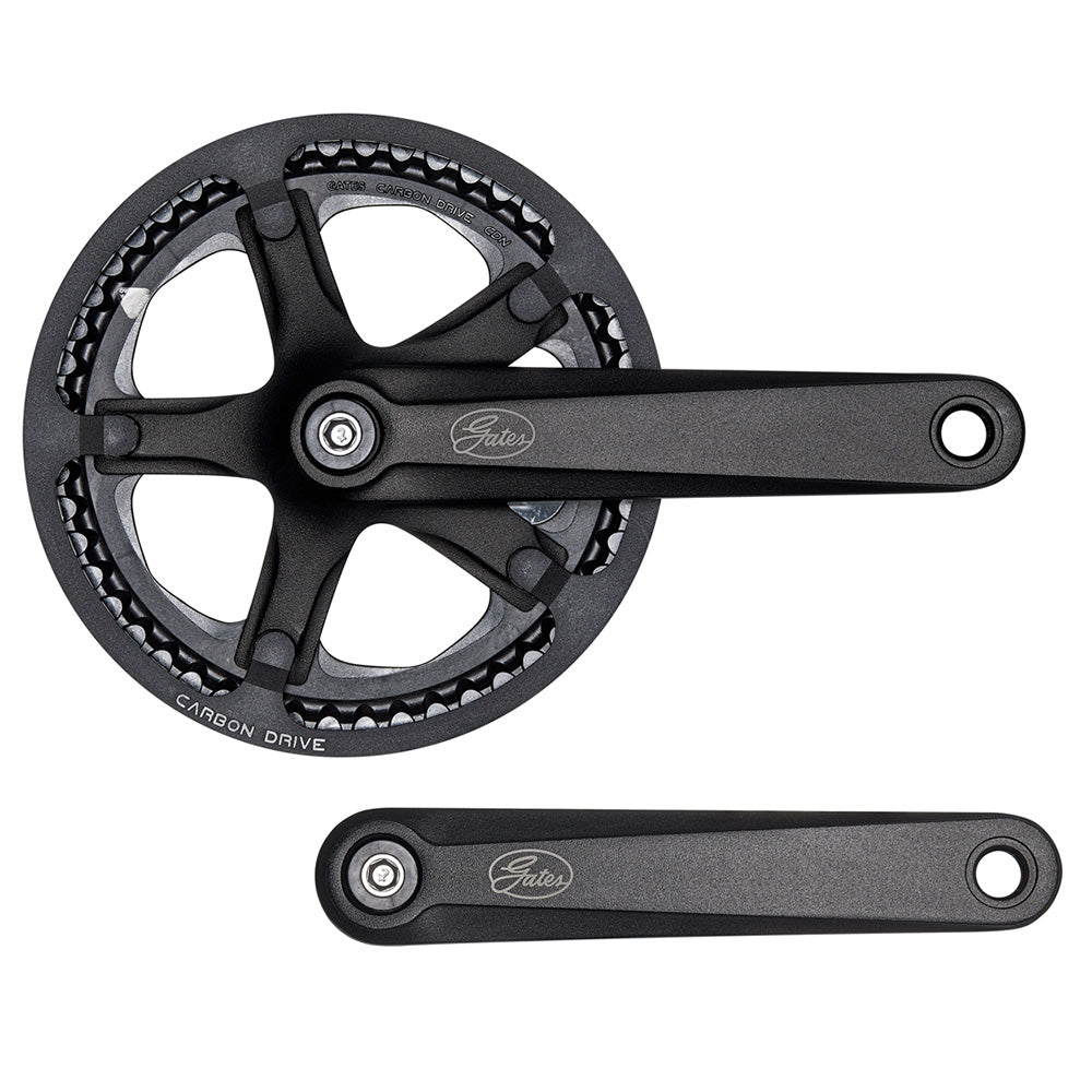 Gates Carbon Drive CDN S150 Crank Set - with Chain Guard Black 175mm
