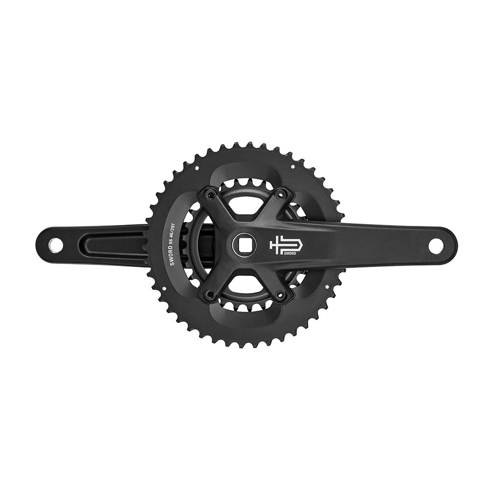 MicroSHIFT Sword Black 2x Crankset Black (46-29T)