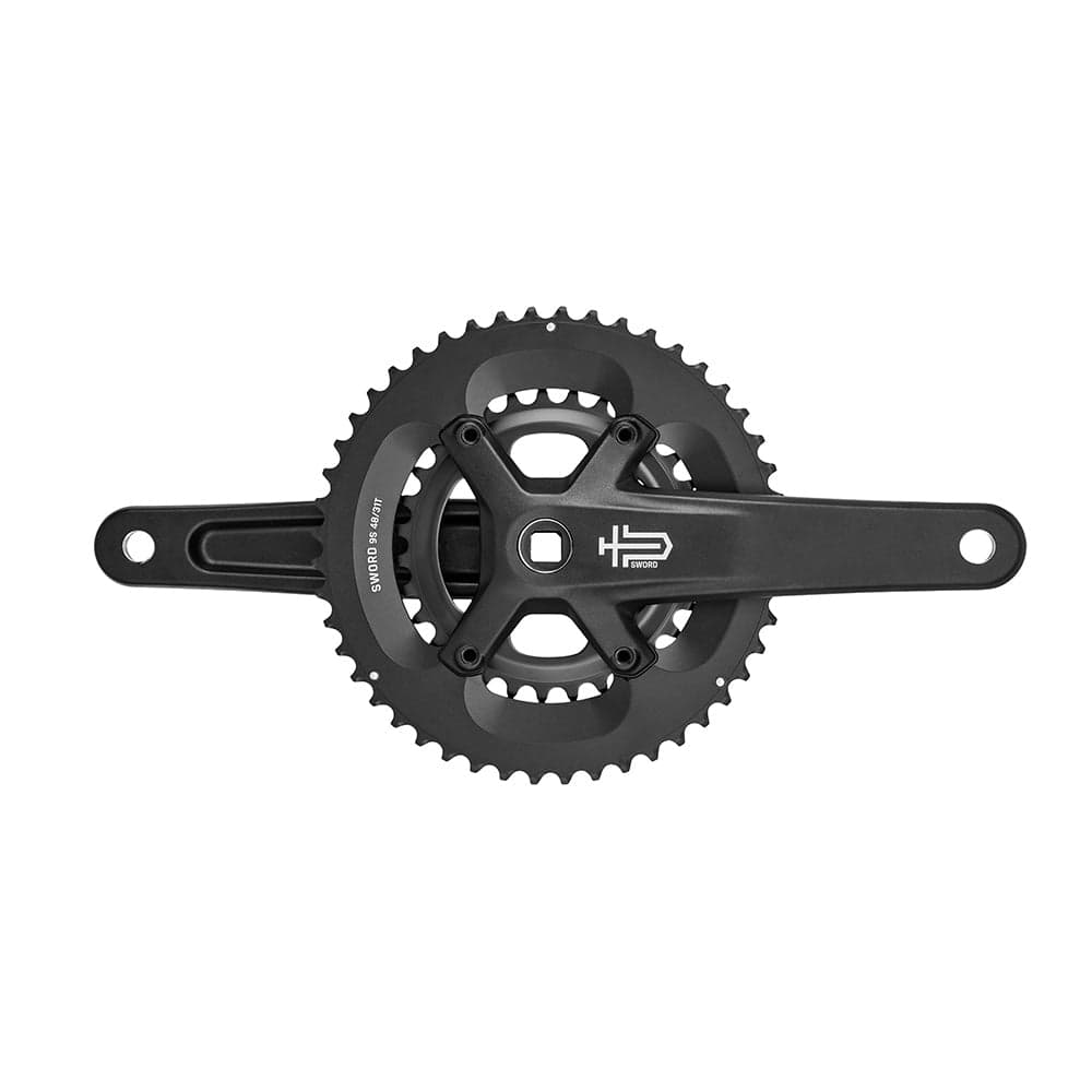 MicroSHIFT Sword Black 2x Crankset Black 172.5mm