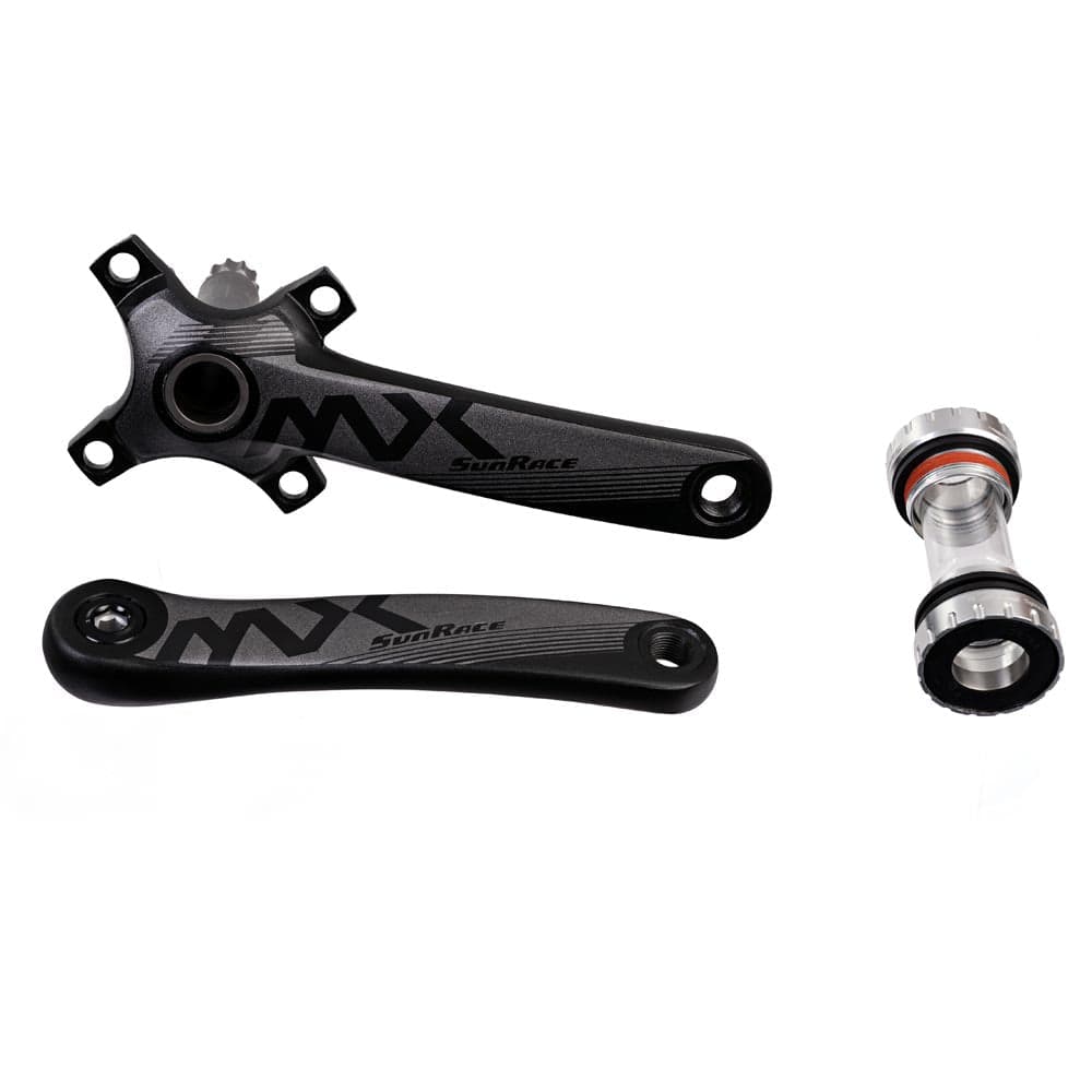 SunRace MX00 Single Ring Crank Black 175mm