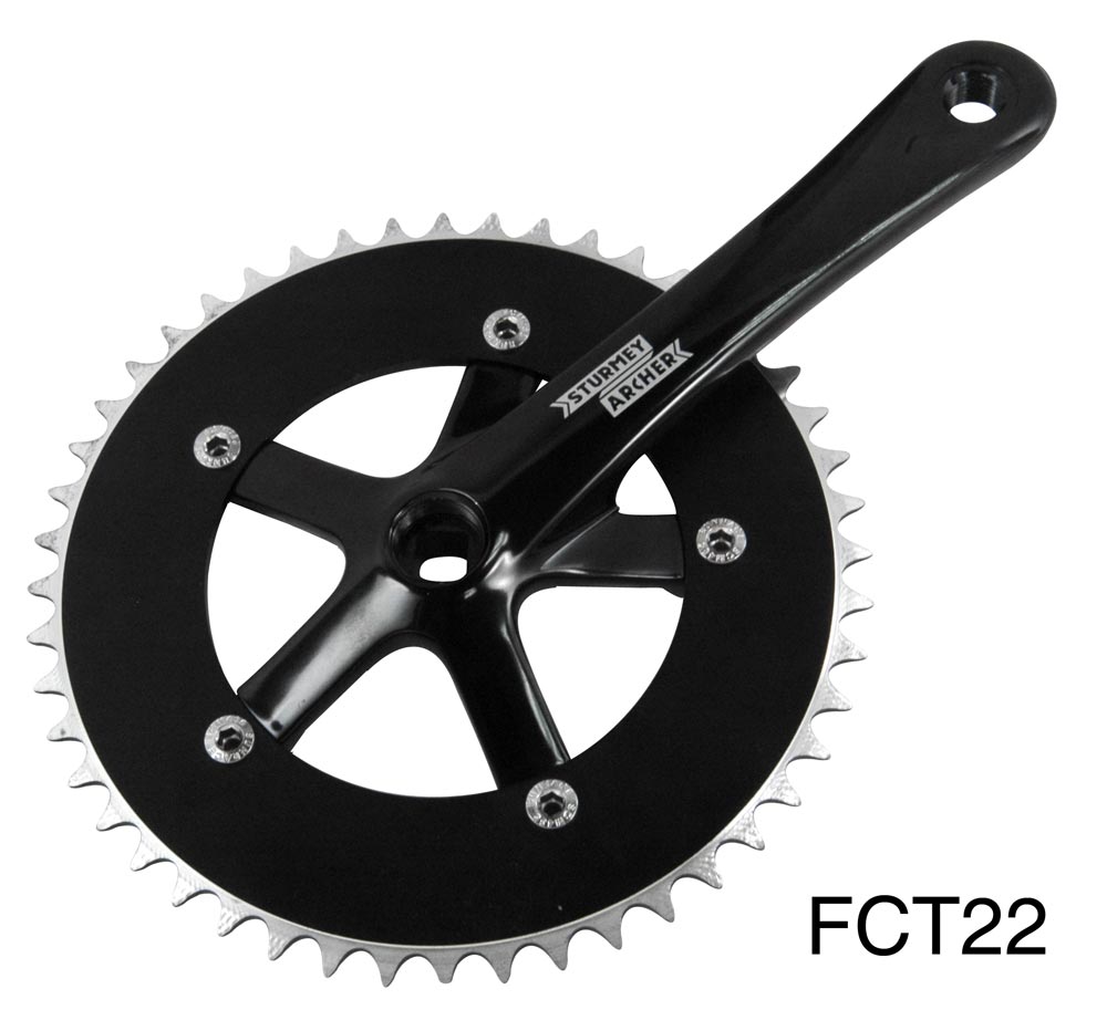 Sturmey Archer FCT22 Series Cranks Black/Black 170mm