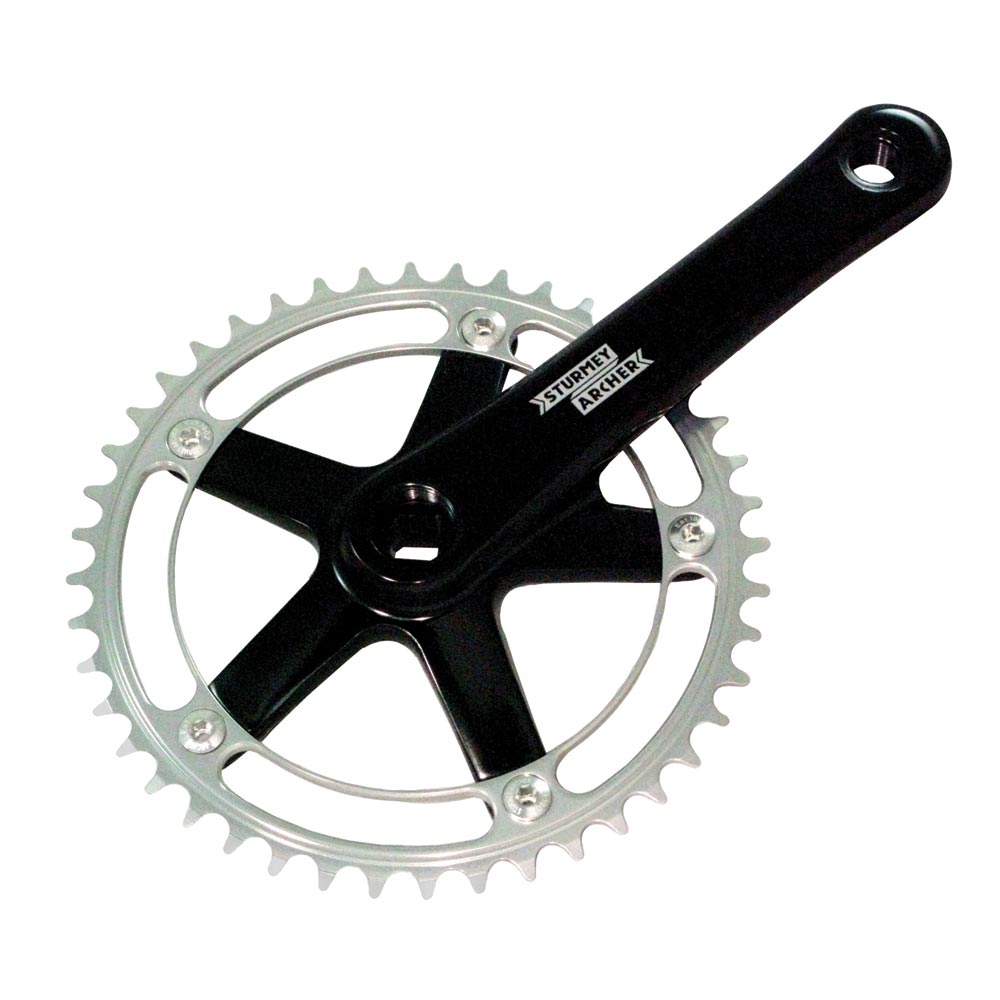 Sturmey Archer FCT62 series cranksets Black/Silver 170mm