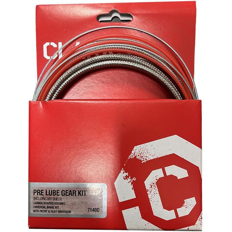 Clarks Pre Lube Braided Mountain & Road Bike Brake Cable Kit - Front & Rear