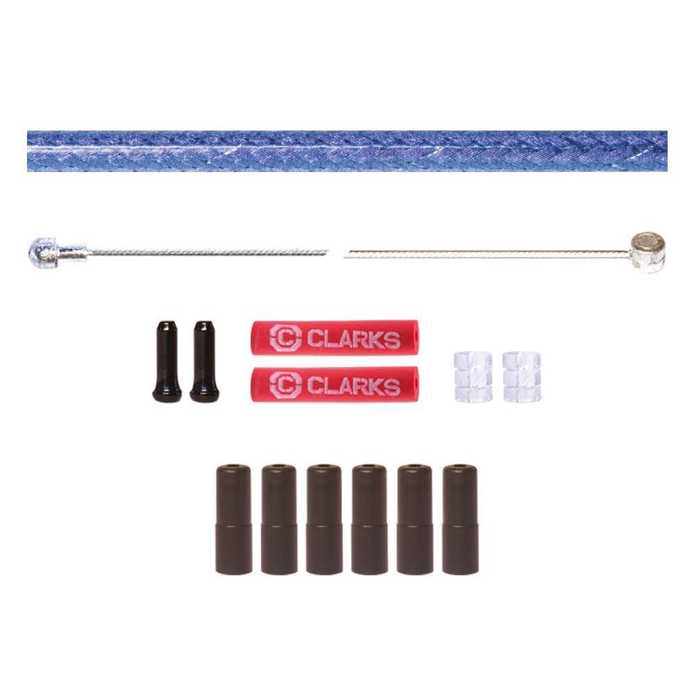 clarks-s-steel-road/mtb-brake-cable-kit-2pcs-blue-braided