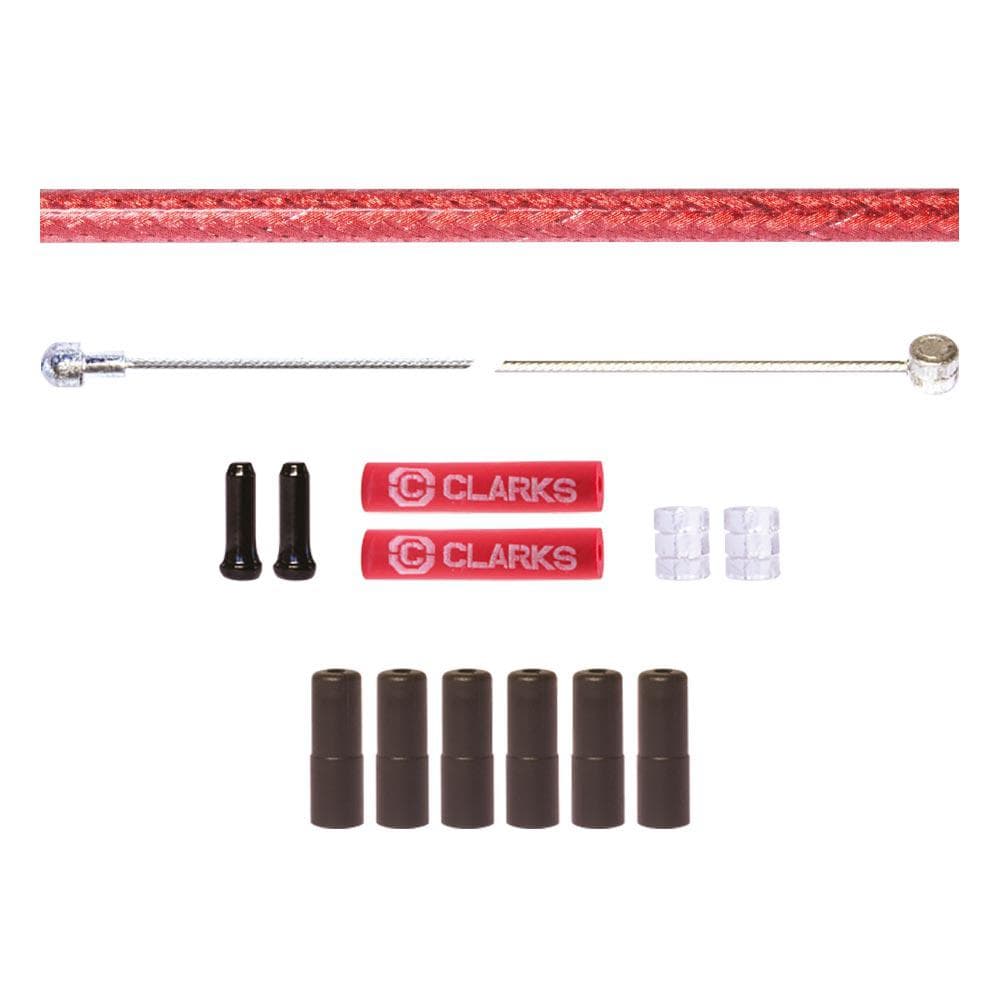 clarks-s-steel-road/mtb-brake-cable-kit-2pcs-red-braided