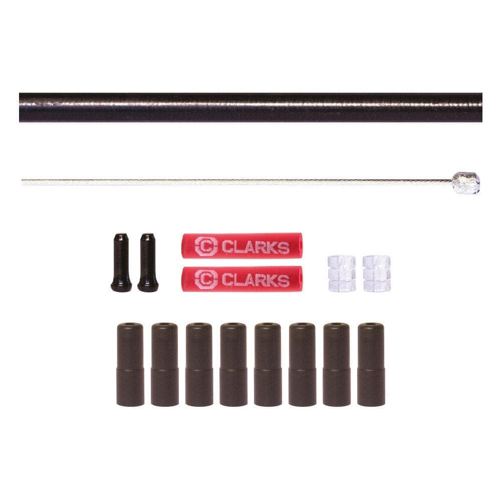 Clarks Stainless Steel Road/MTB Front and Rear Gear Cable Kit (2pcs)