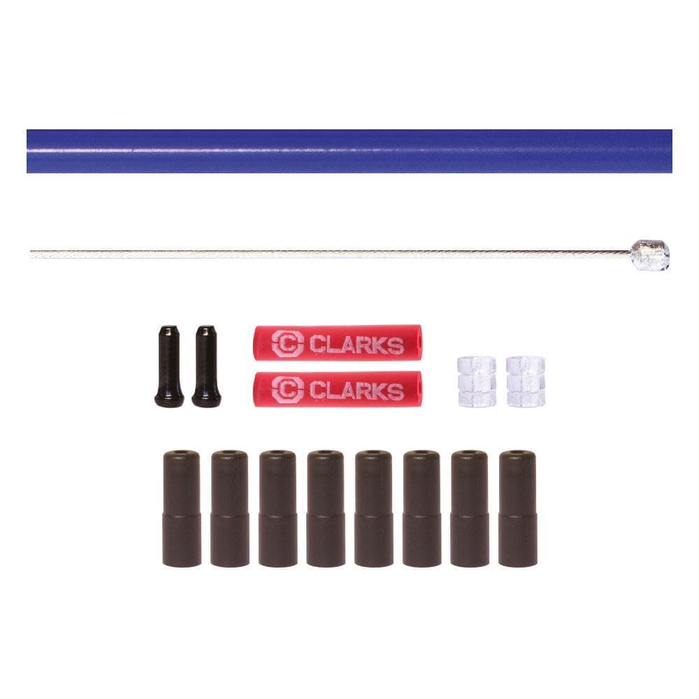 Clarks Stainless Steel Road/MTB Front and Rear Gear Cable Kit (2pcs)