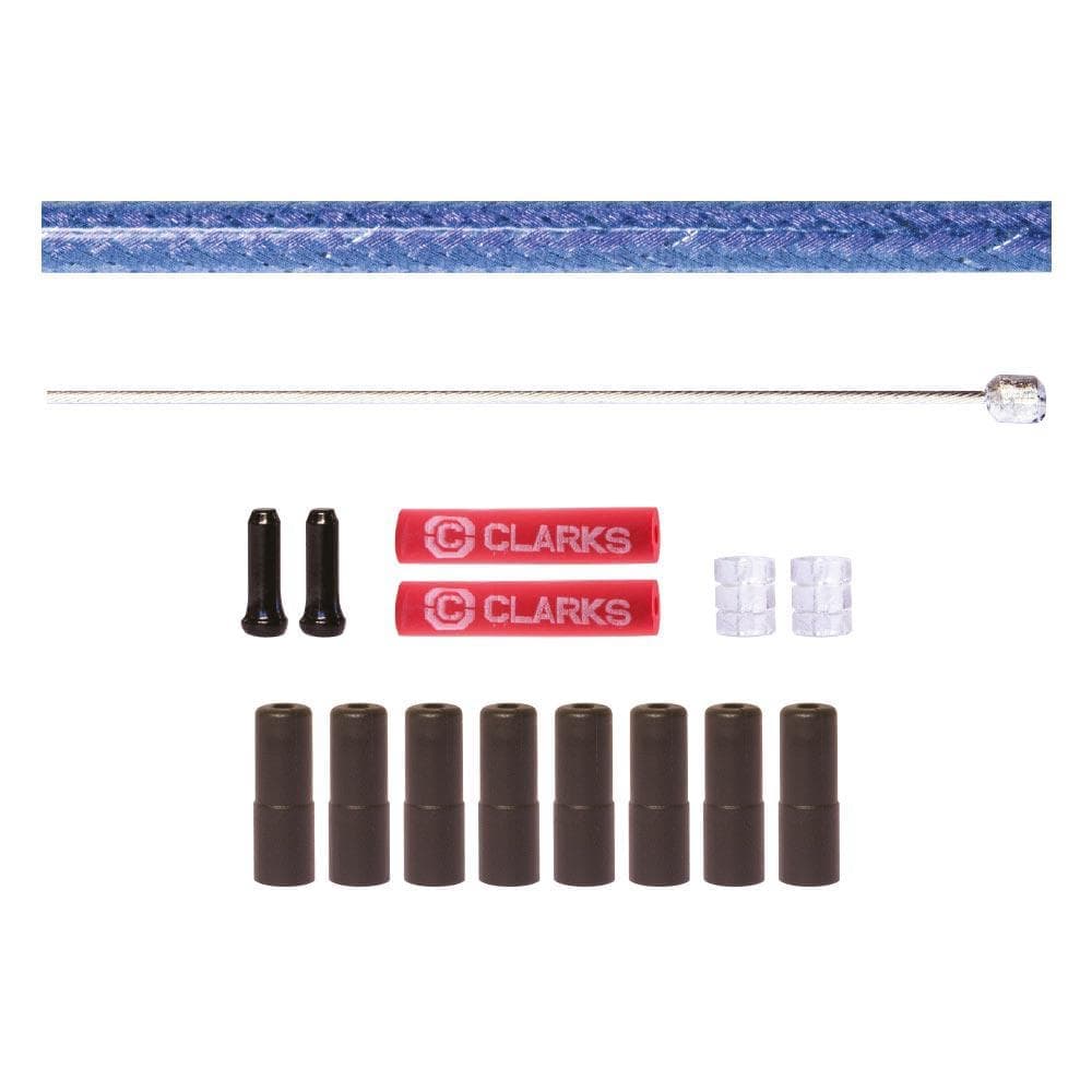 Clarks Stainless Steel Road/MTB Front and Rear Gear Cable Kit (2pcs)