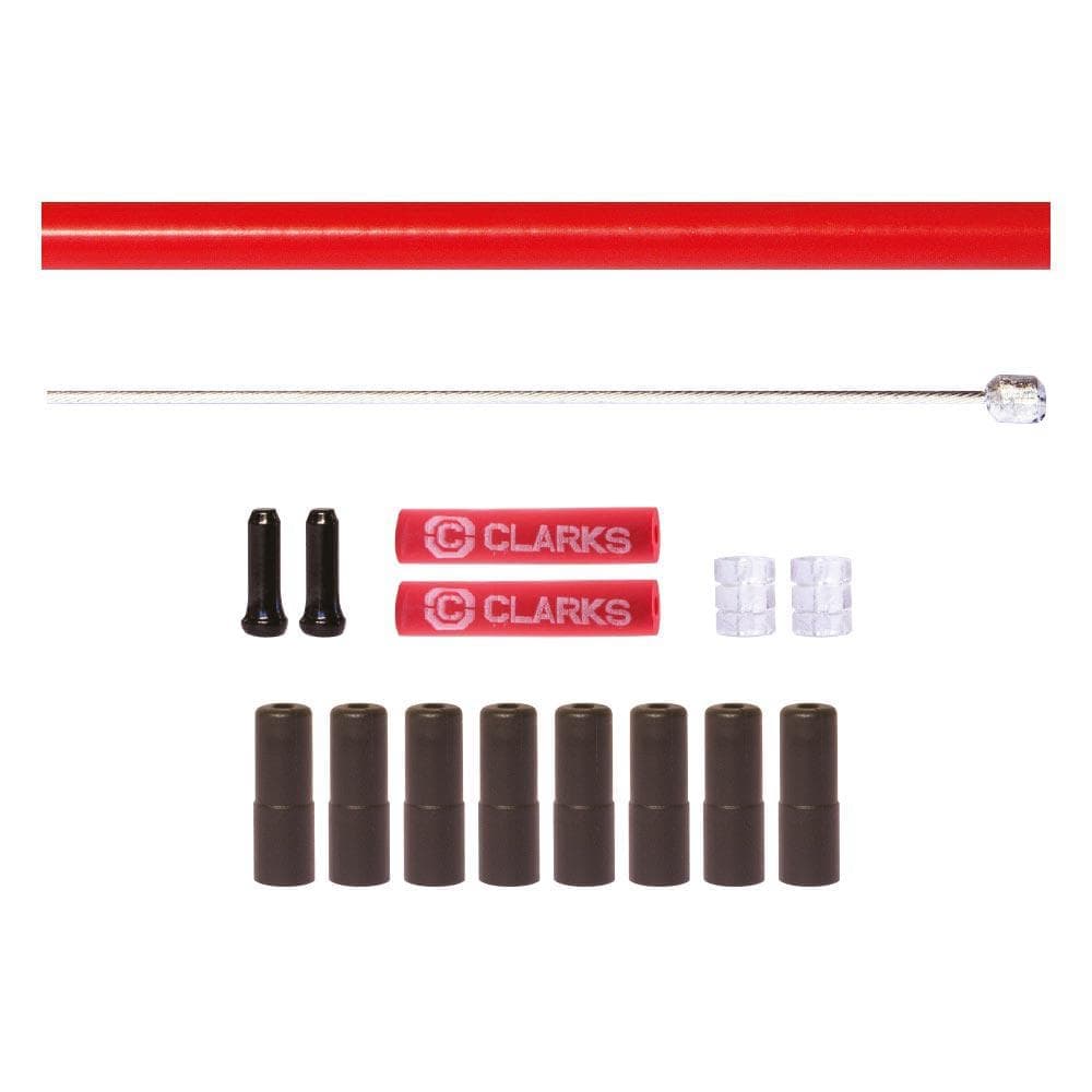 Clarks Stainless Steel Road/MTB Front and Rear Gear Cable Kit (2pcs)