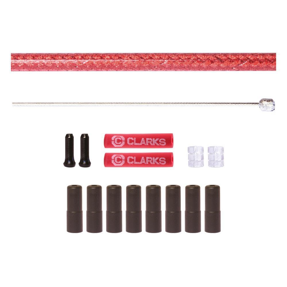 clarks-s-steel-road/mtb-gear-cable-kit-2pcs-red-braided