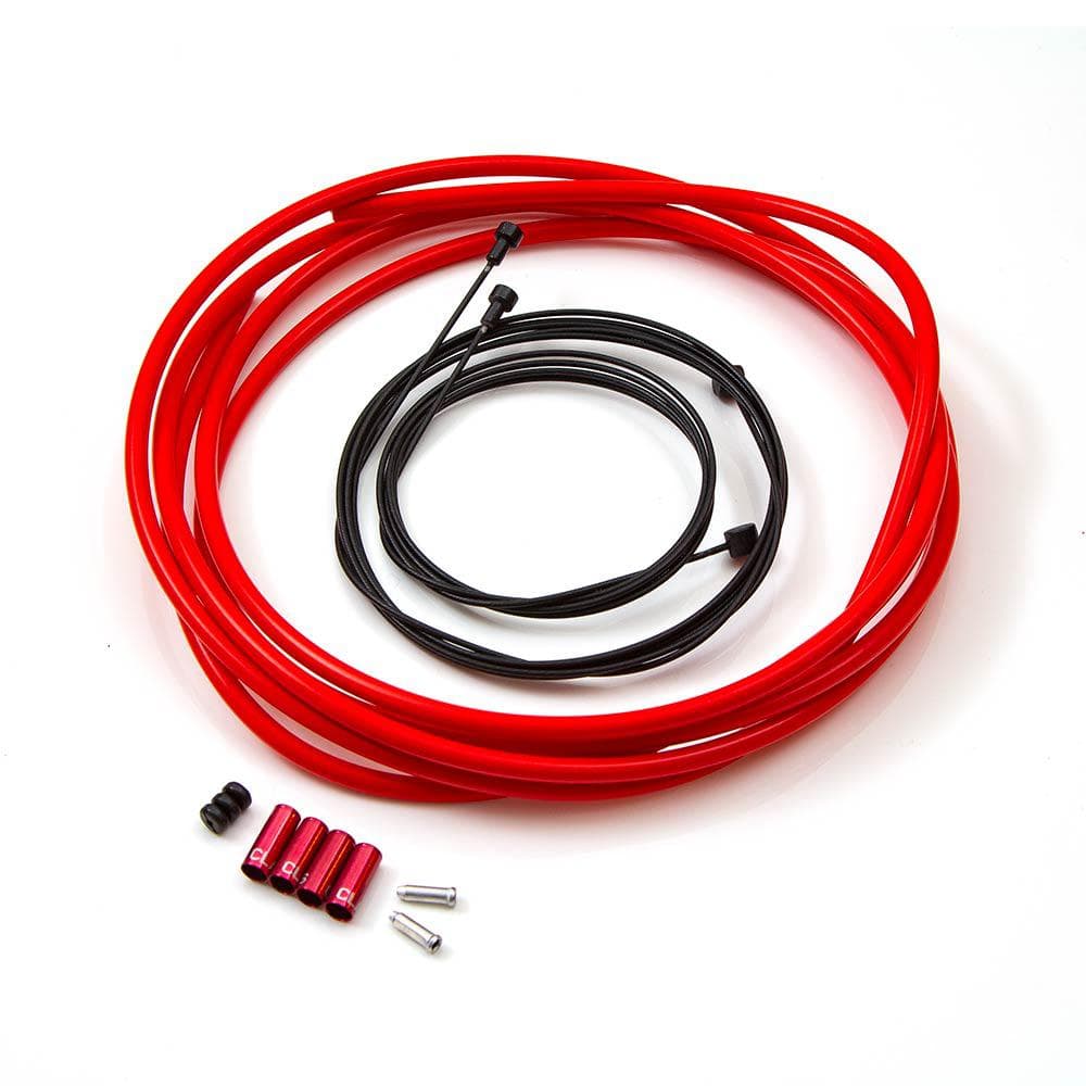Clarks Lightweight Alloy Brake Cable Kit Red