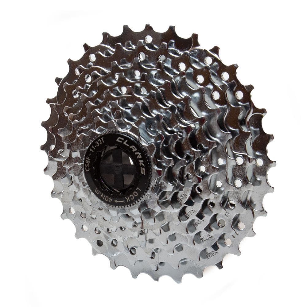 Clarks C-8SC 8x Shim/Sram Cassette 11-32T Nickle