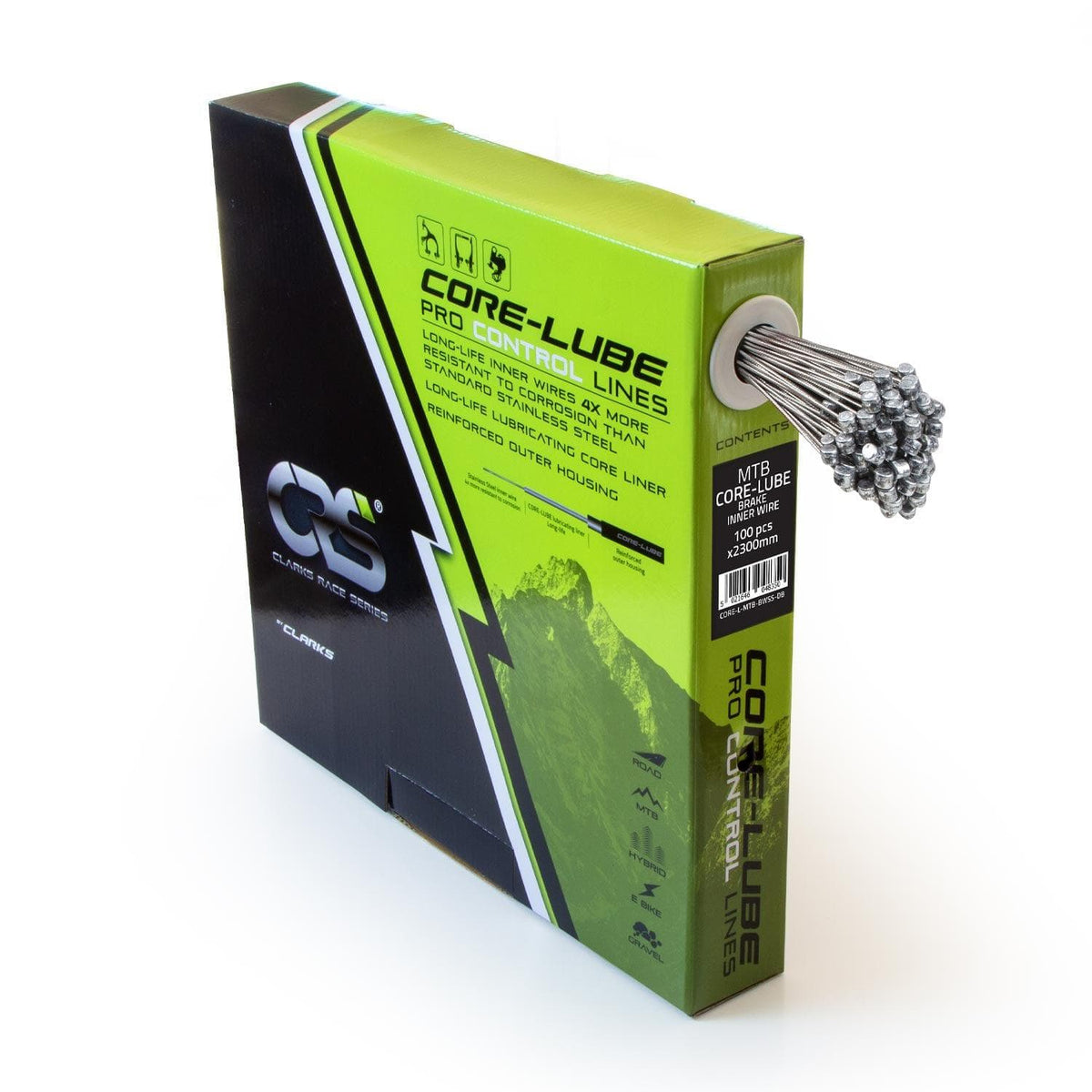 Clarks CRS Core Lube Inner Brake Wire 100pcs
