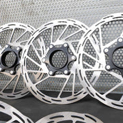 Clarks A1 Black Centrelock Rotor 10 Pack - 160mm - Silver 6-Bolt