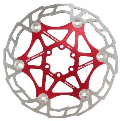 Clarks Cfr-Ar05 Floating Rotor 180Mm Red 6 Bolt