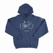 Light Blue Sport Old Bike Hoodie Navy Sm