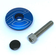 cinelli-top-cap-w/bolt-&-cap-blue