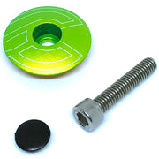 cinelli-top-cap-w/bolt-&-cap-green