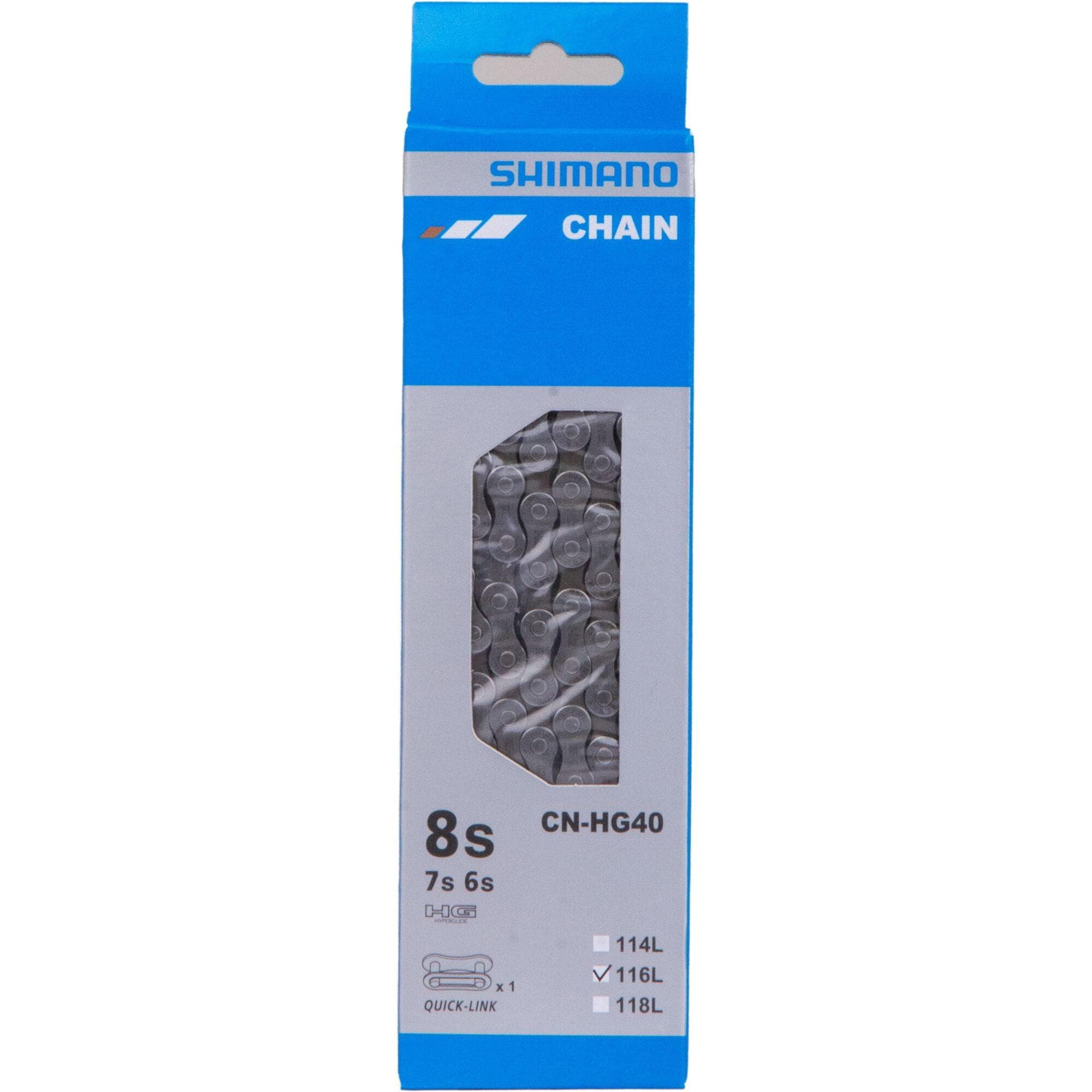 Shimano CN-HG40 6 / 7 / 8-speed 116 link chain with connecting link