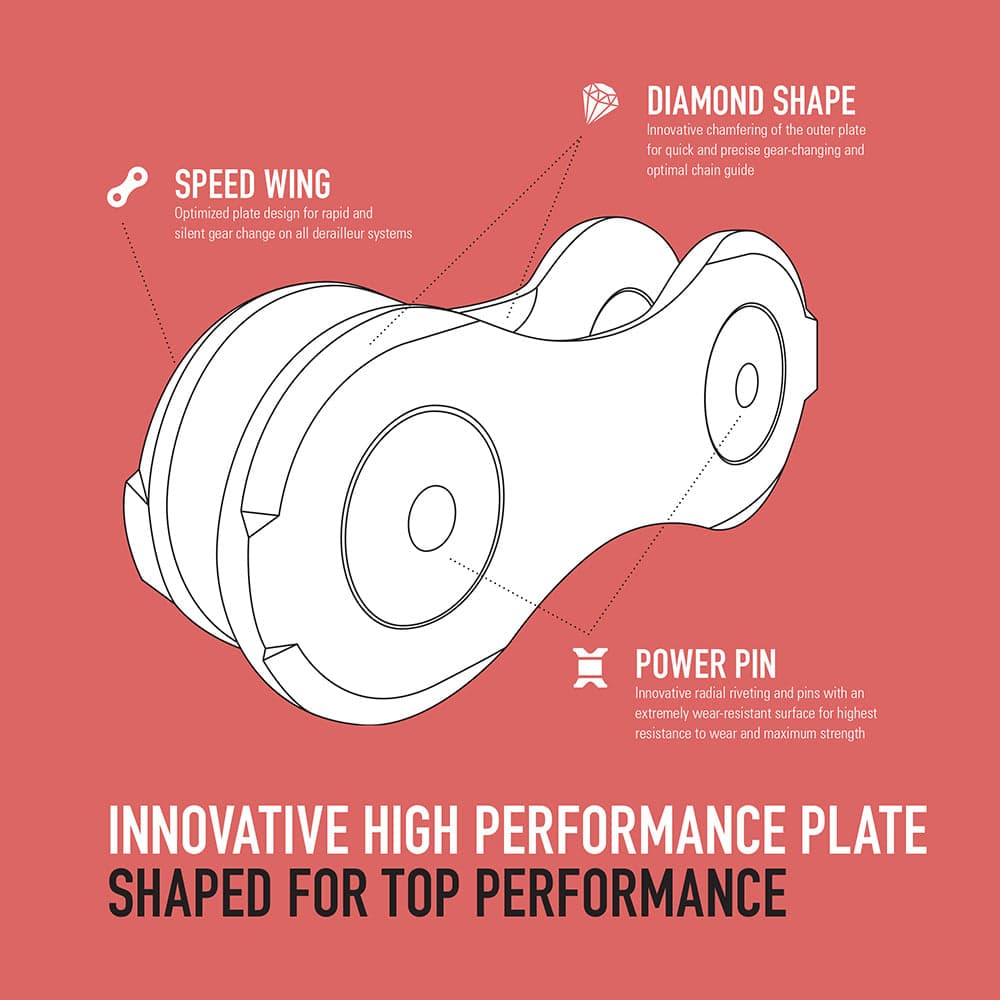 Connex 8SE Bicycle Chain Silver 8sp