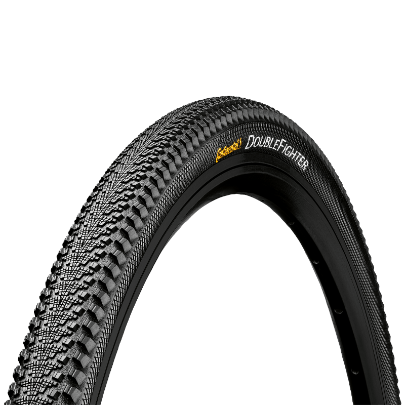 Continental DoubleFighter III Mountain Bike Wire Bead Tyre - 16 x 1.75 - Black - RX