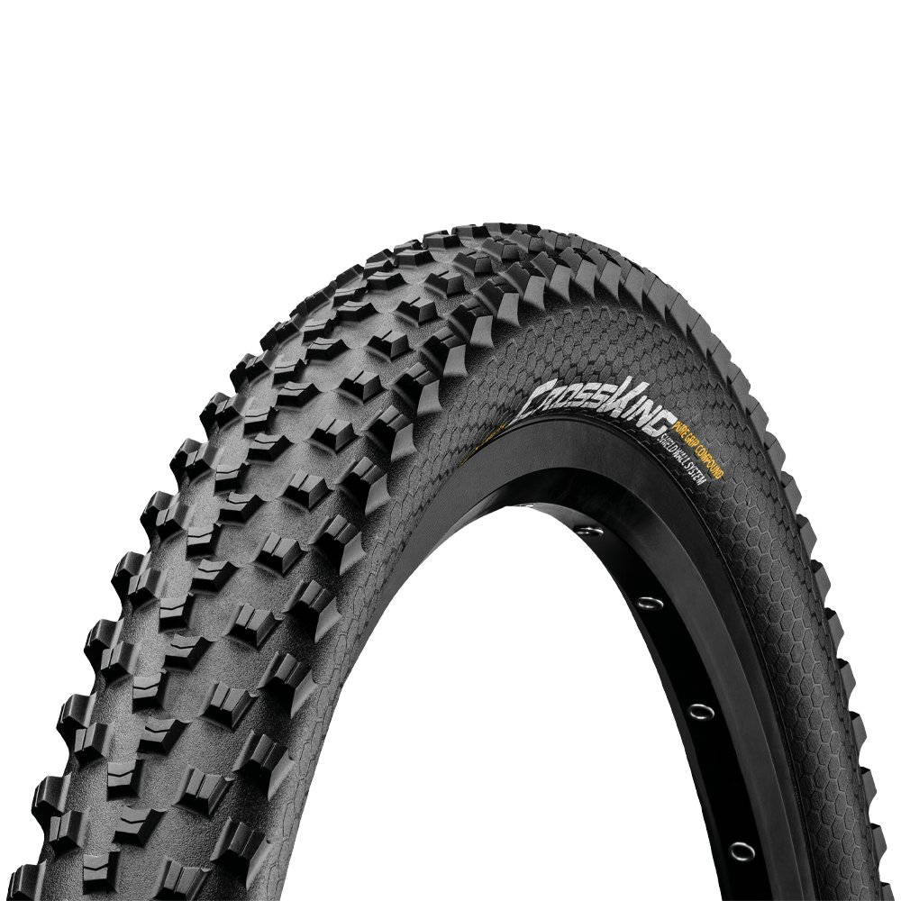 Continental Cross King ShieldWall Mountain Bike Foldable Tyre - 27.5 x 2.30 - Black/Black