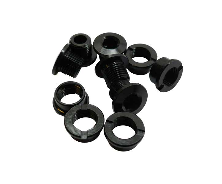 ID Alloy Chainring Bolts Black 6.5mm