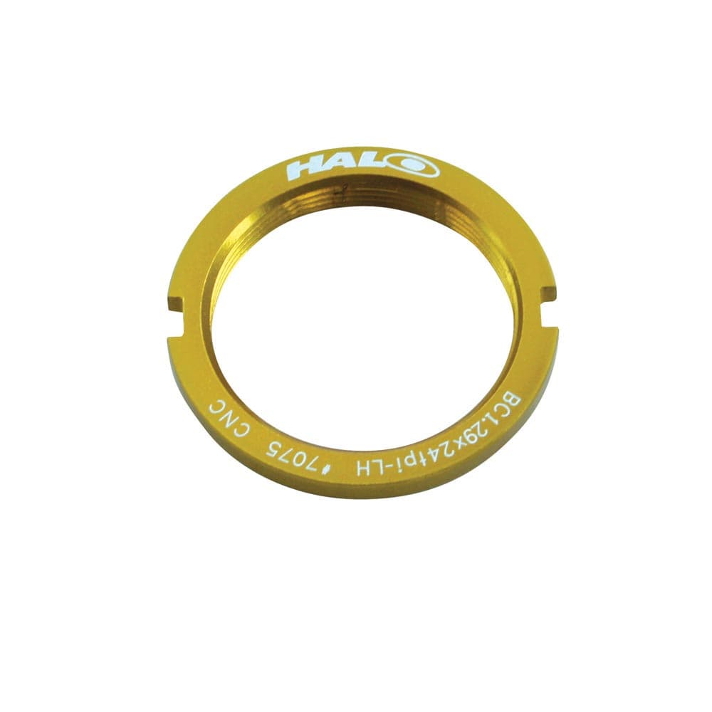 Halo Fixed Sprocket Lockrings Gold 1.29"x24T