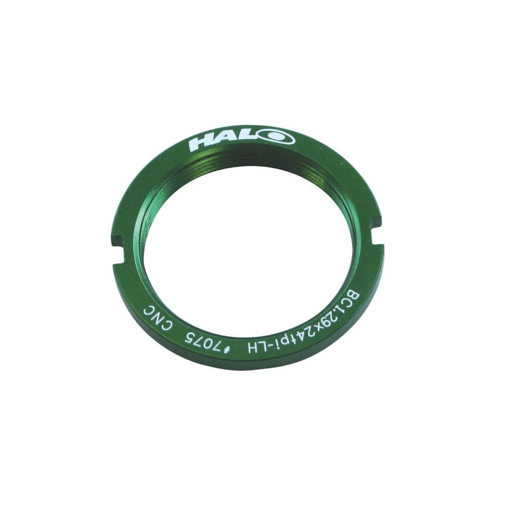 Halo Fixed Sprocket Lockrings Green 1.29"x24T