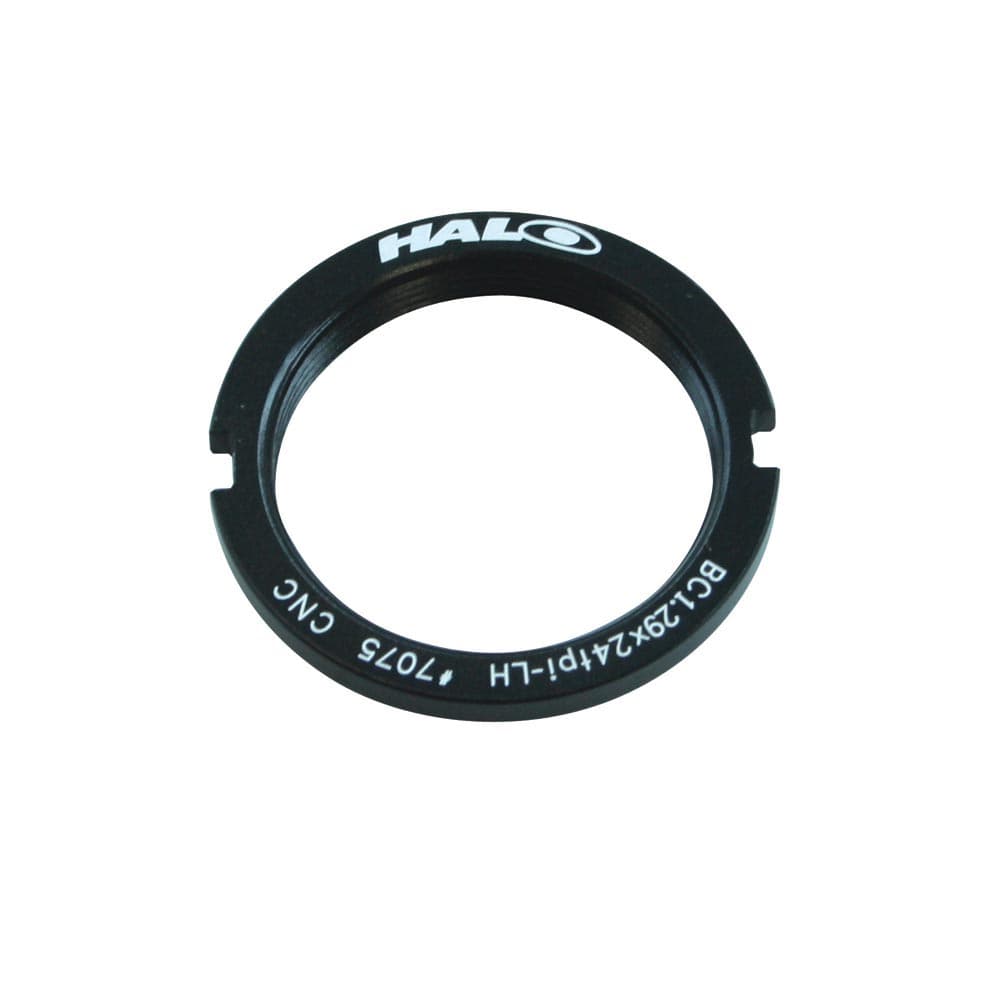 Halo Fixed Sprocket Lockrings Black 1.29"x24T