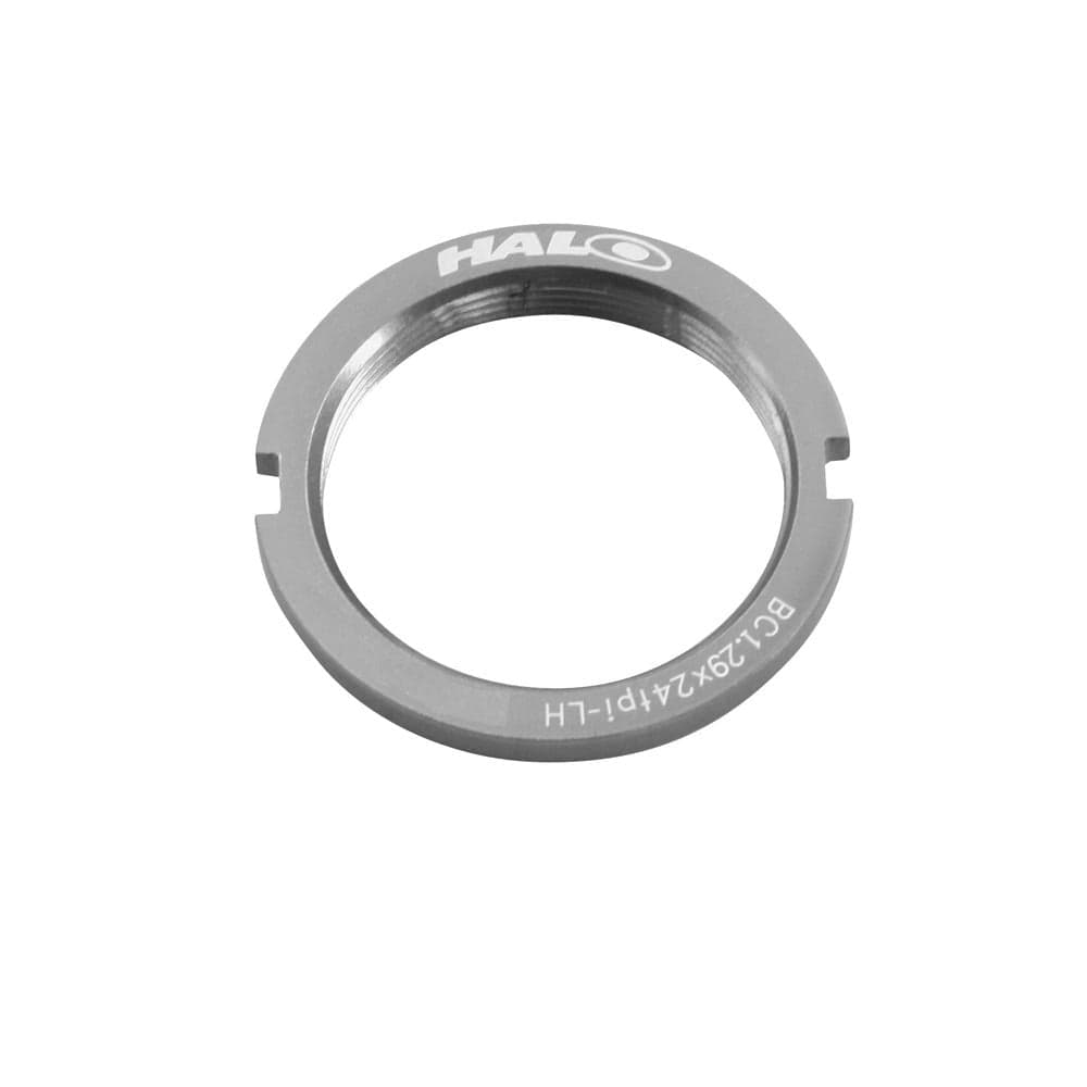 Halo Fixed Sprocket Lockring - cr-mo Silver 1.29"x24T