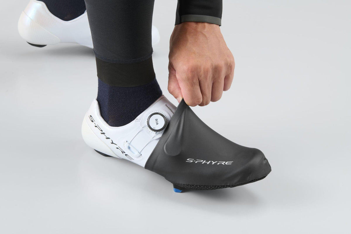 Shimano Clothing Unisex, S-Phyre Toe Cover, Black, Size S (37-39)